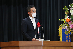 来賓祝辞　前田晋太郎　下関市長